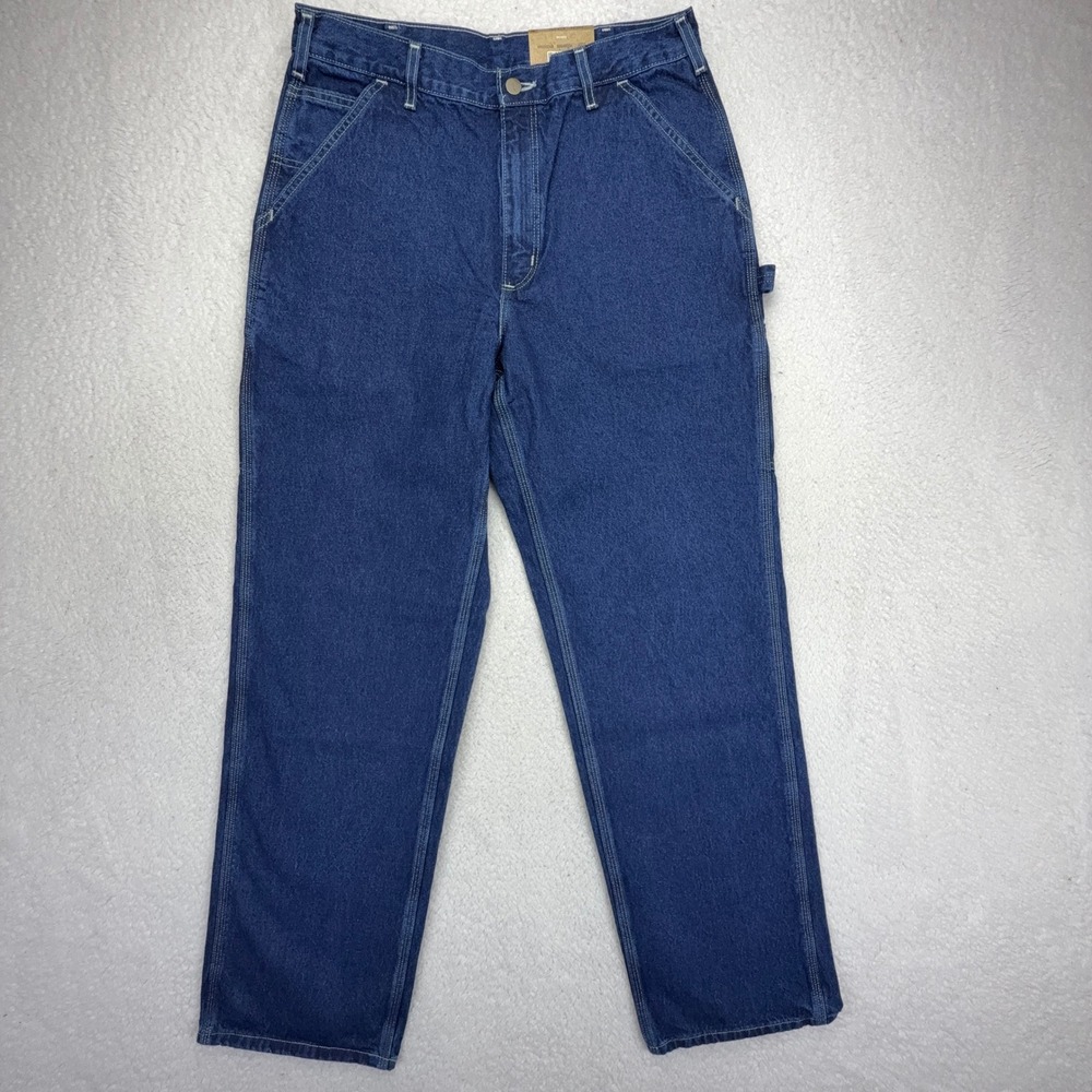 Carhartt Loose Original Fit Work Dungaree Jeans Mens 38x30 B13 DST NWT NOS - Picture 2 of 6